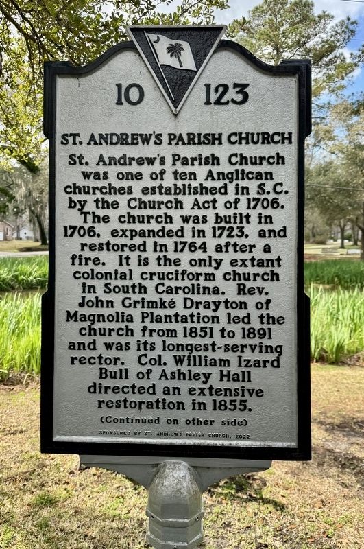 St. Andrews Parish Church Marker image. Click for full size.