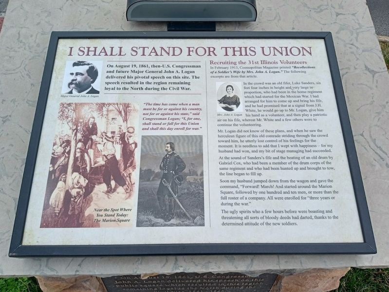 I Shall Stand For This Union Marker image. Click for full size.