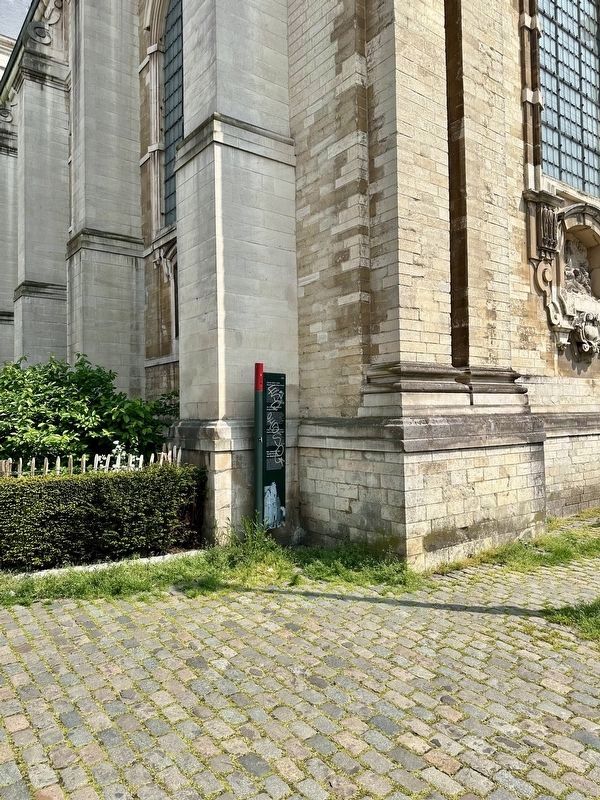 Church of Saint John the Baptist at the Béguinage Marker - wide view. Click for full size. Church of Saint John the Baptist at the Béguinage Marker - wide view image. Click for full size.
