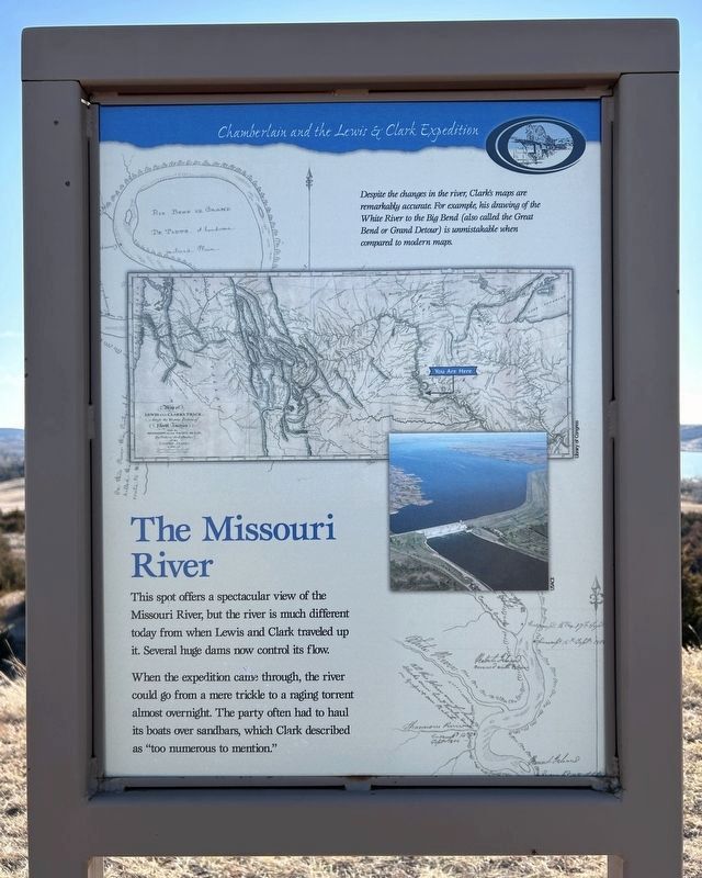 The Missouri River Marker. Click for full size. The Missouri River Marker image. Click for full size.