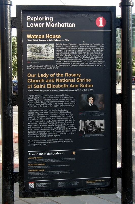Watson House/Our Lady of the Rosary Church and the National Shrine of Saint Elizabeth Anne Seton image. Click for full size.