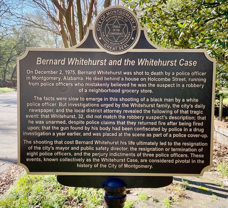 Bernard Whitehurst and the Whitehurst Case Marker image. Click for full size.