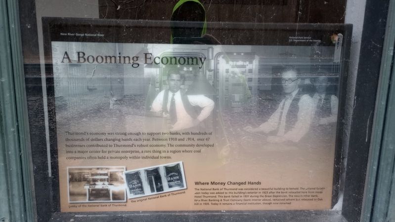 The National Bank of Thurmond. Click for full size. The National Bank of Thurmond image. Click for full size.