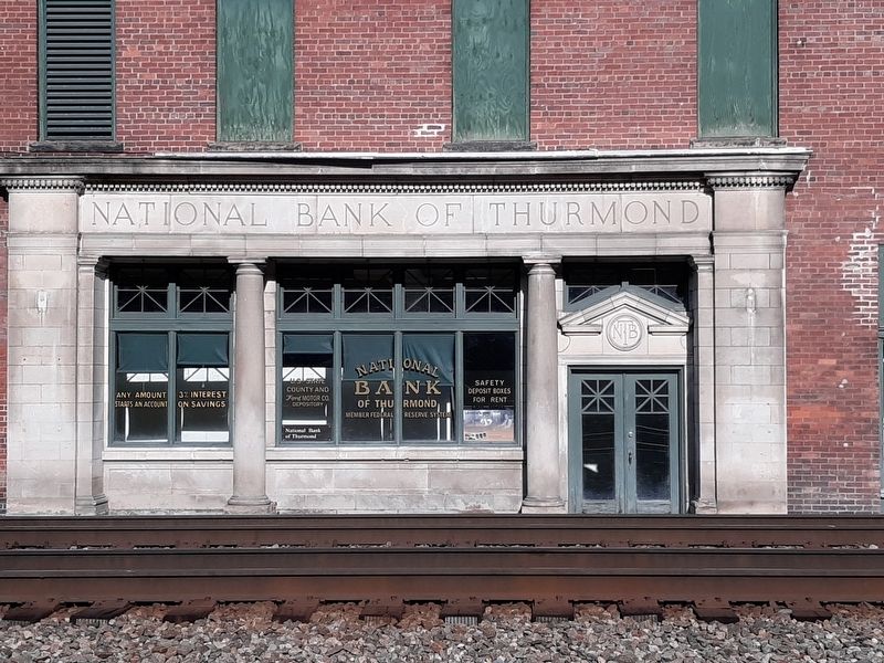 The National Bank of Thurmond. Click for full size. The National Bank of Thurmond image. Click for full size.