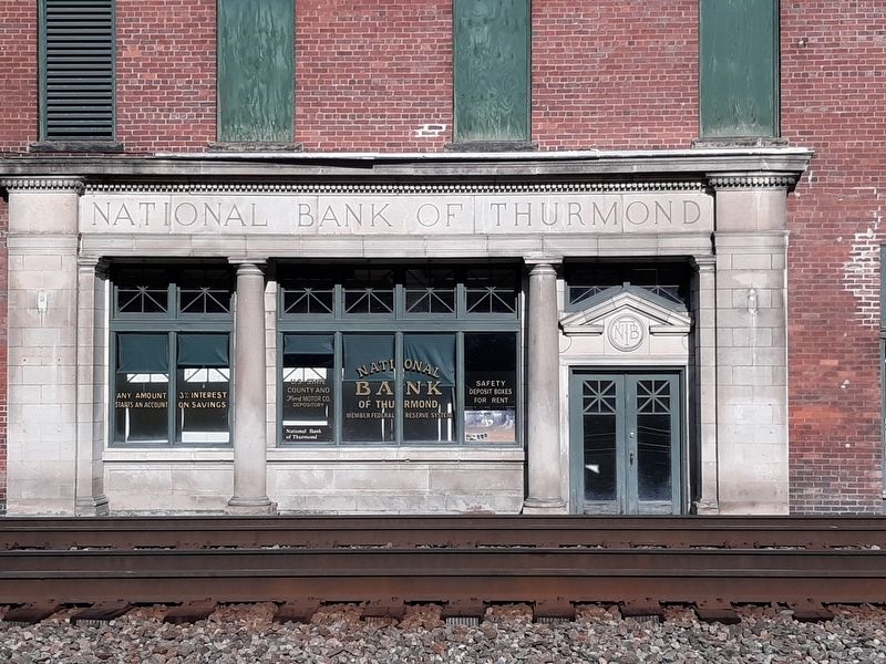 The National Bank of Thurmond image. Click for full size.