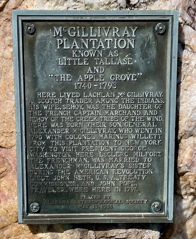 McGillivray Plantation Marker. Click for full size. McGillivray Plantation Marker image. Click for full size.