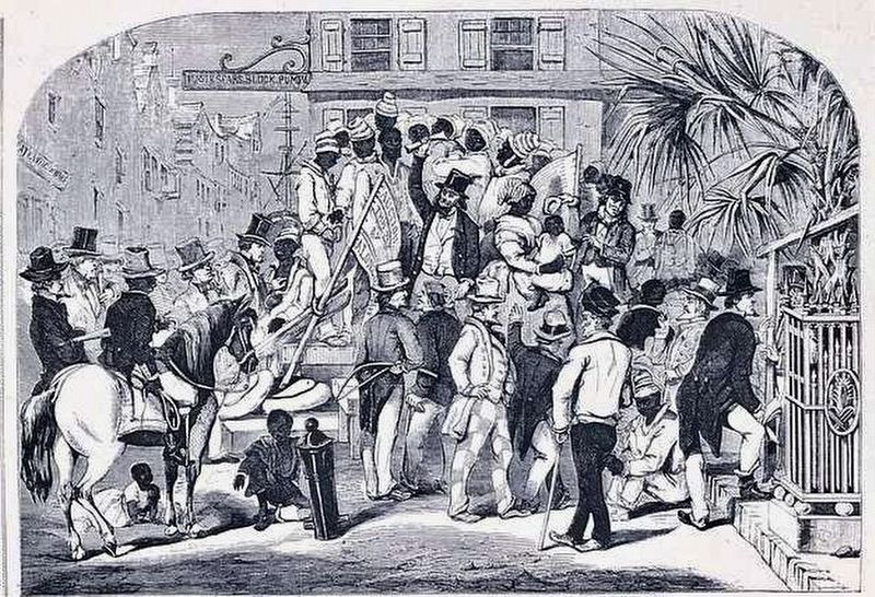 Slave Sale, Charleston, South Carolina image. Click for full size.