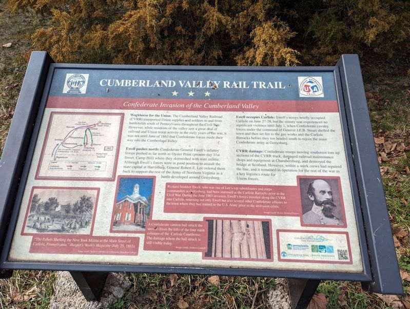 Confederate Invasion of the Cumberland Valley Marker image. Click for full size.