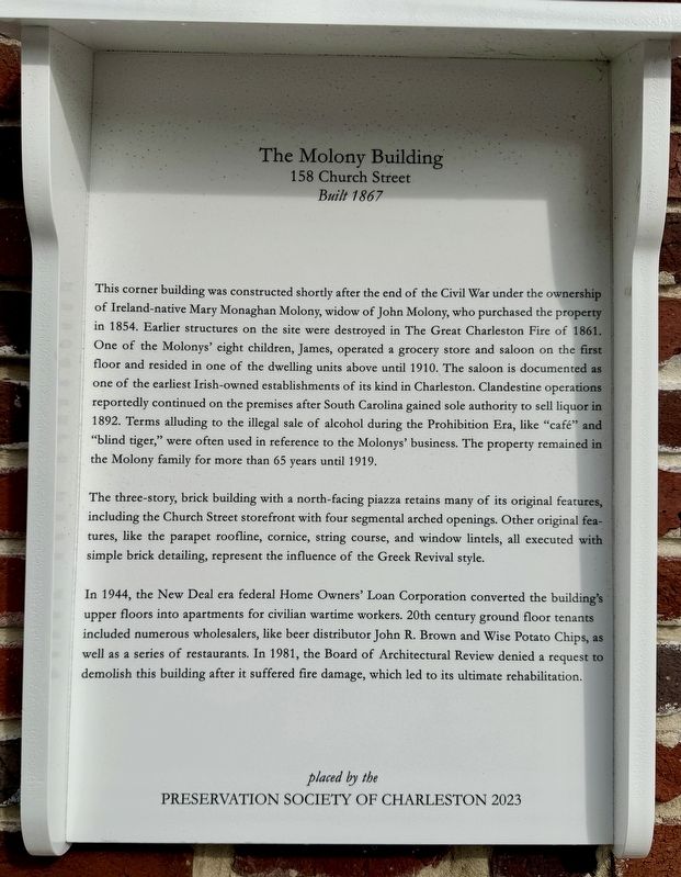 The Molony Building Marker image. Click for full size.