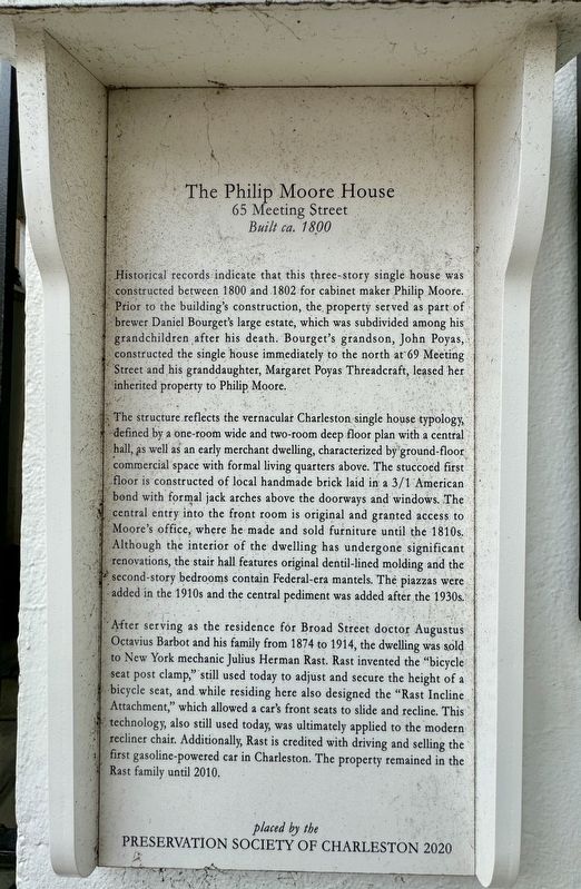 The Philip Moore House Marker image. Click for full size.