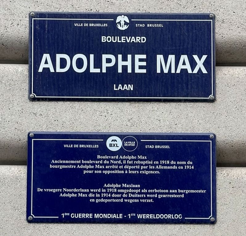 Adolphe Max Marker image. Click for full size.