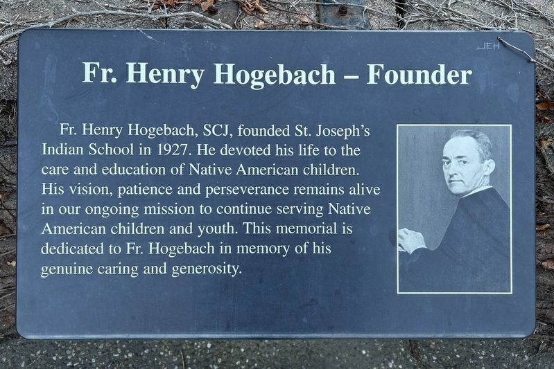 Fr. Henry Hogebach Founder Marker. Click for full size. Fr. Henry Hogebach Founder Marker image. Click for full size.