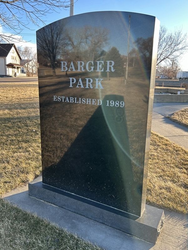 Barger Park Marker, Side Two image. Click for full size.