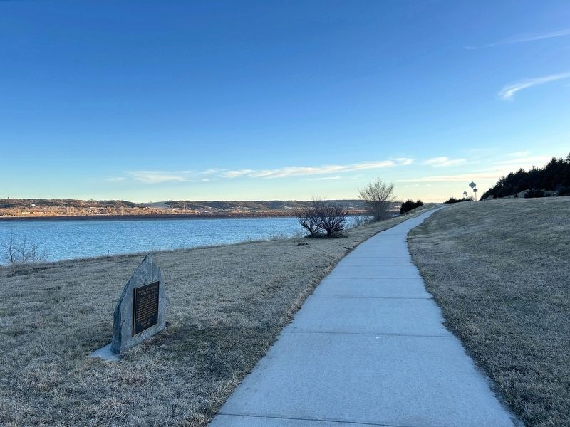 Roland L. Dolly Memorial Recreational Trail Marker, from the north. Click for full size. Roland L. Dolly Memorial Recreational Trail Marker, from the north image. Click for full size.