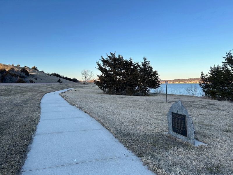Roland L. Dolly Memorial Recreational Trail Marker, from the south. Click for full size. Roland L. Dolly Memorial Recreational Trail Marker, from the south image. Click for full size.