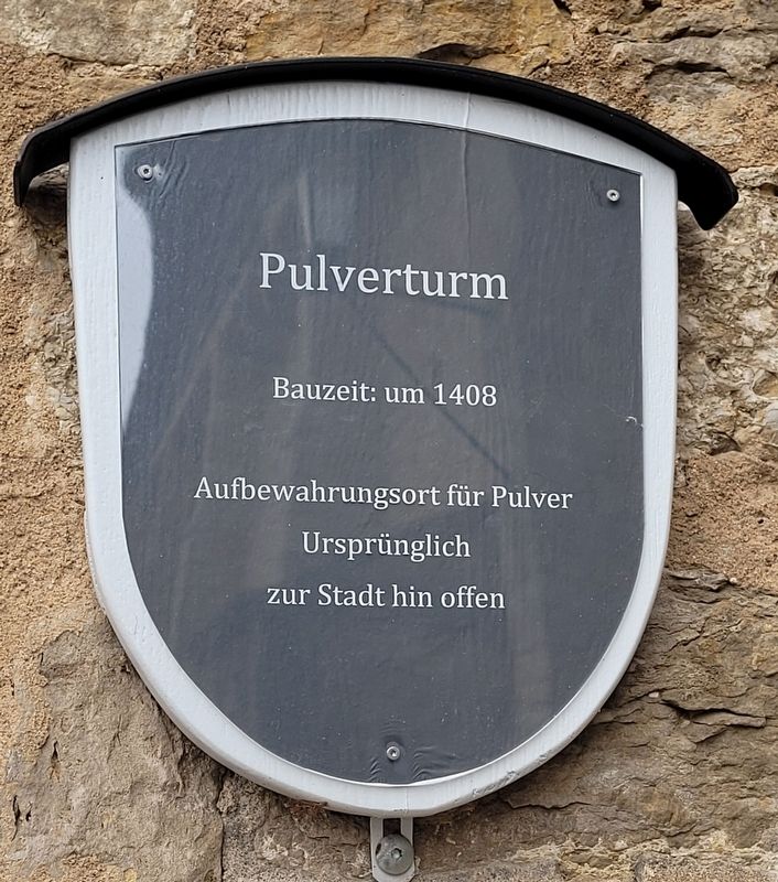 Pulverturm / Powder tower Marker. Click for full size. Pulverturm / Powder tower Marker image. Click for full size.