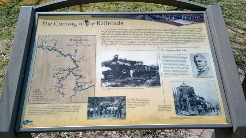 The Coming of the Railroads Marker image. Click for full size.