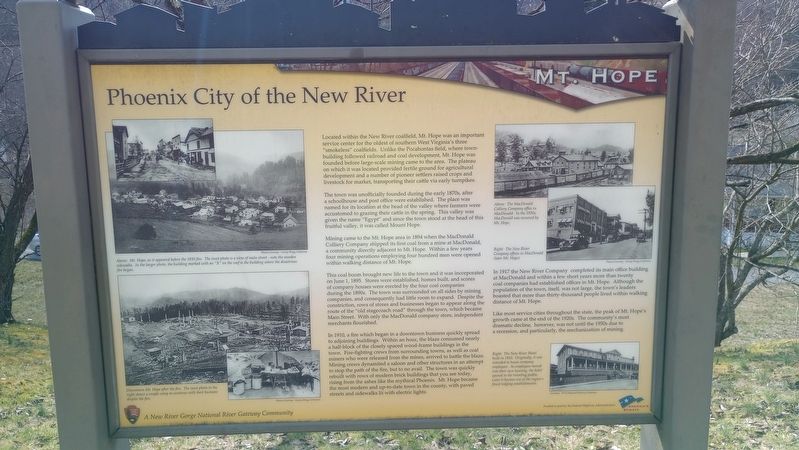 Phoenix City of the New River Marker image. Click for full size.