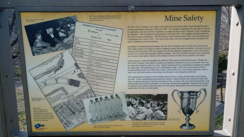 Mine Safety Marker image. Click for full size.