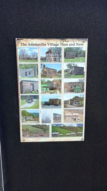 Welcome to the Adamsville Log Cabin Village Marker image. Click for full size.
