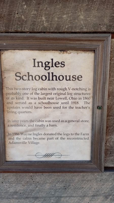 Ingles Schoolhouse Marker image. Click for full size.