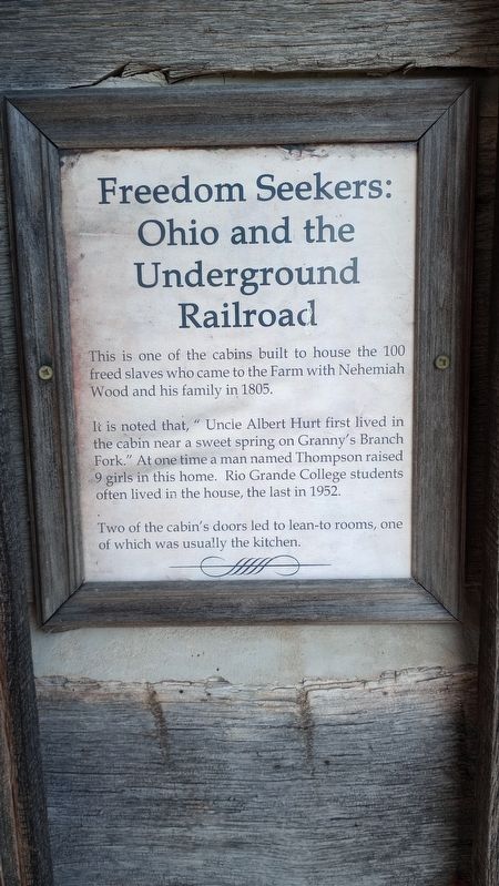 Freedom Seekers: Ohio and the Underground Railroad Marker image. Click for full size.