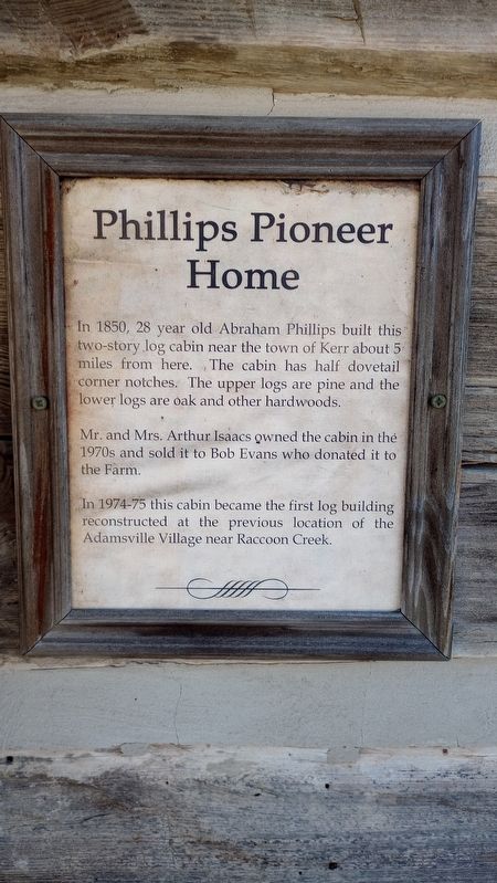 Phillips Pioneer Home Marker image. Click for full size.