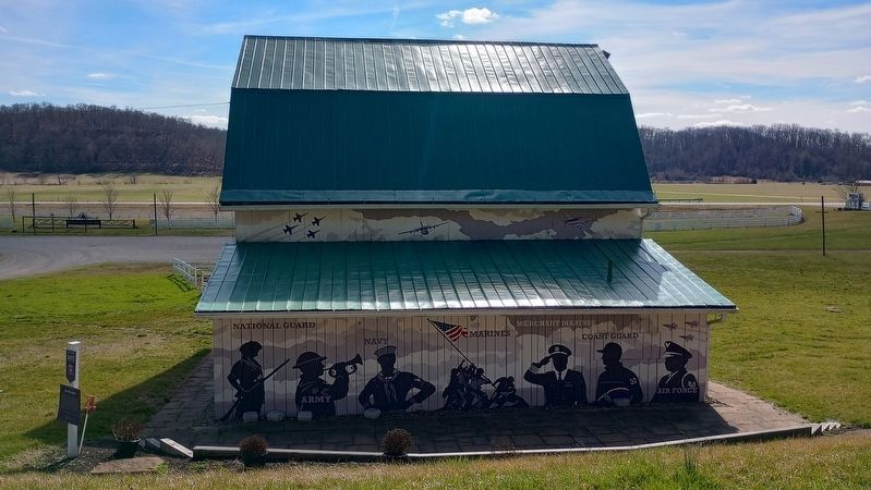 Our Farm Salutes All Who Serve Marker. Click for full size. Our Farm Salutes All Who Serve Marker image. Click for full size.