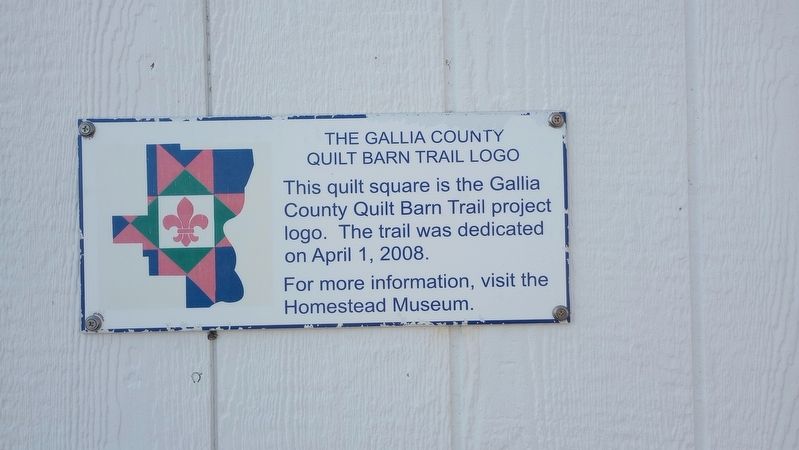 The Gallia County Quilt Barn Trail Logo Marker image. Click for full size.