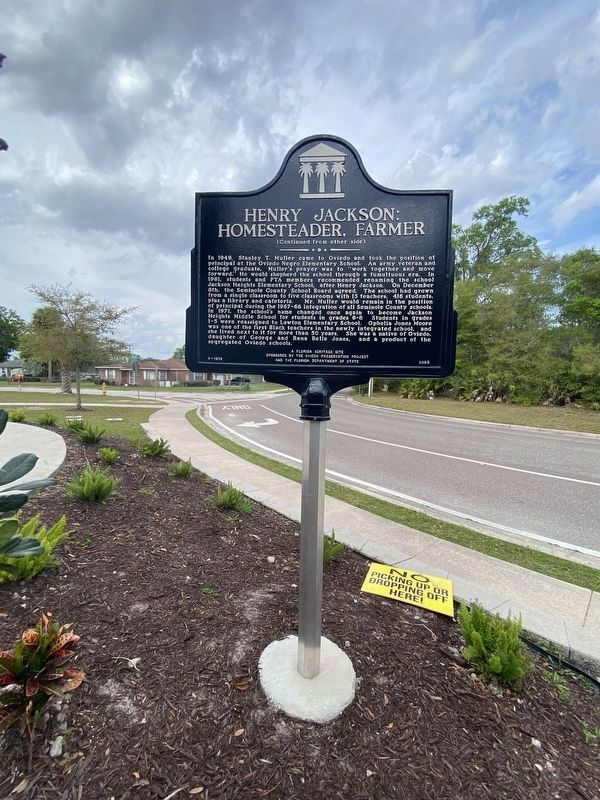 Henry Jackson Homesteader, Farmer Marker (side 2) image. Click for full size.
