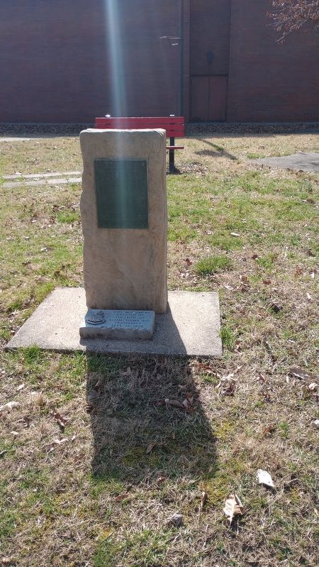 Original Foundation Stone of Atwood Inn Marker. Click for full size. Original Foundation Stone of Atwood Inn Marker image. Click for full size.