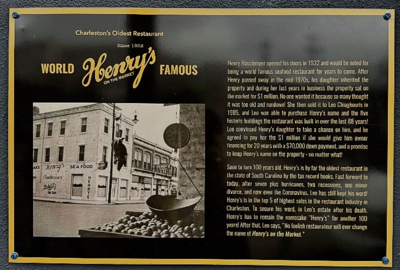 Henry�s on the Market Marker image. Click for full size.