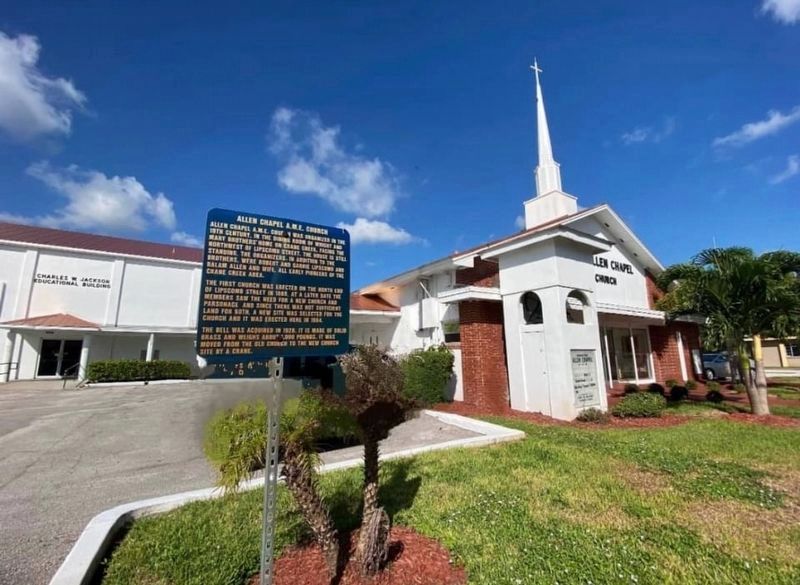 Allen Chapel A.M.E. Church Marker. Click for full size. Allen Chapel A.M.E. Church Marker image. Click for full size.