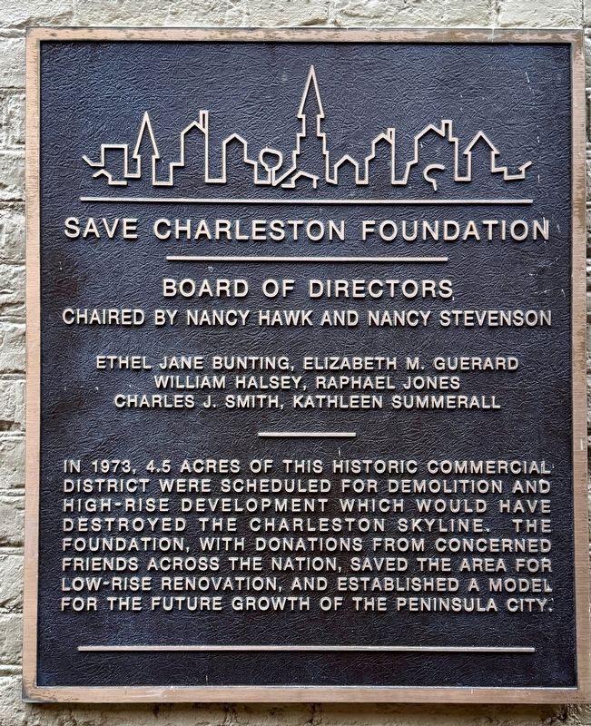 Save Charleston Foundation Marker image. Click for full size.