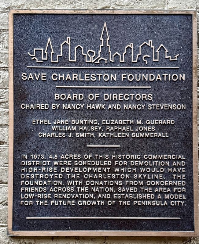 Save Charleston Foundation Marker image. Click for full size.