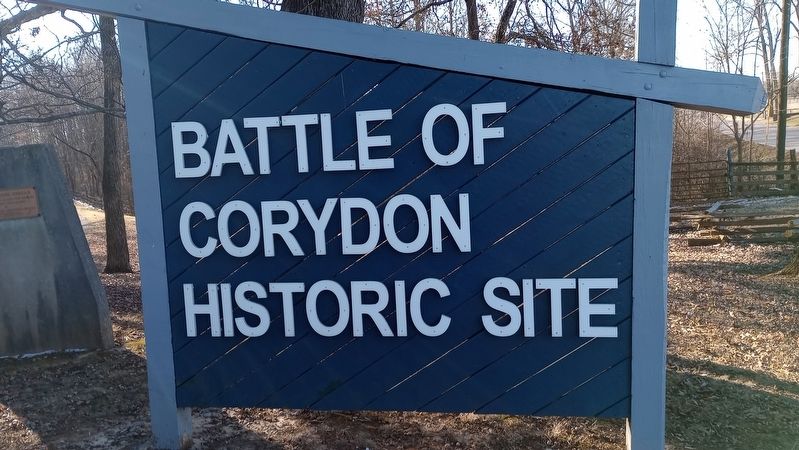 The Site of The Battle of Corydon Marker image. Click for full size.