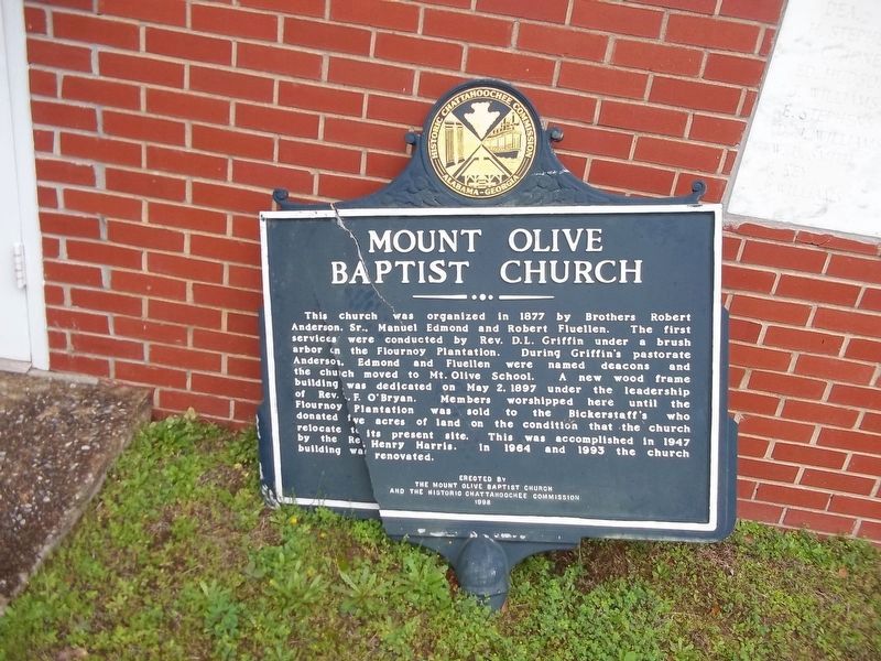Mount Olive Baptist Church Marker image. Click for full size.