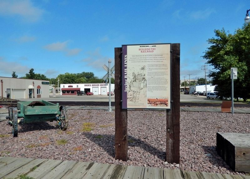 Building the Railroad Marker. Click for full size. Building the Railroad Marker image. Click for full size.