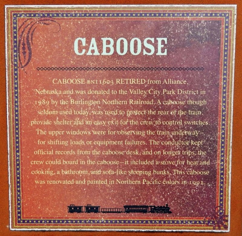 Caboose Marker image. Click for full size.