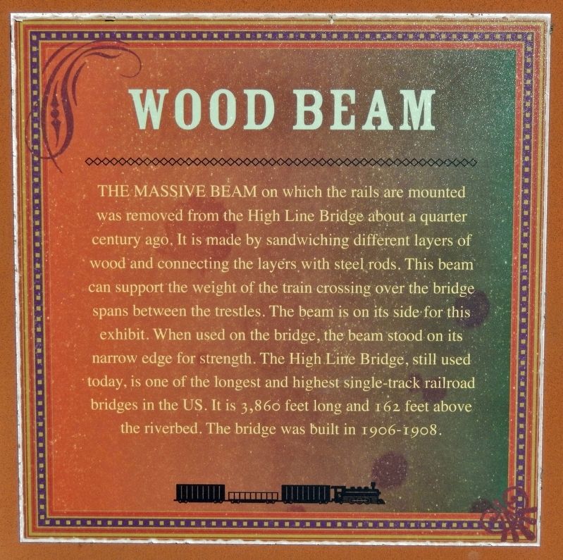 Wood Beam Marker image. Click for full size.