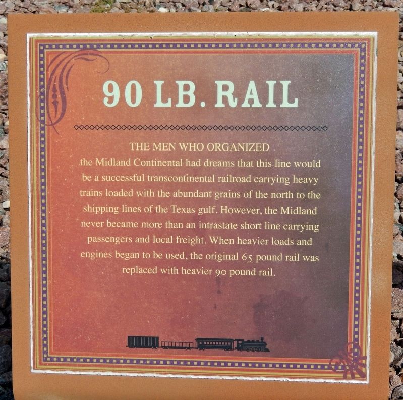 90 Lb. Rail Marker image. Click for full size.