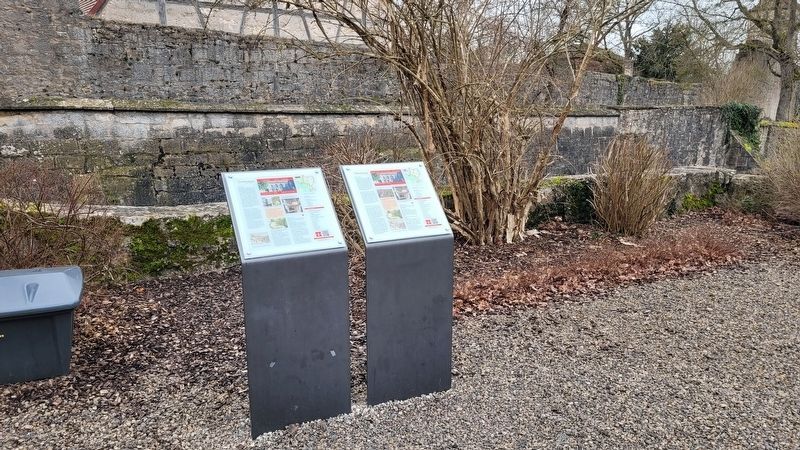 The Klingen Gate Markers along the gate tower image. Click for full size.