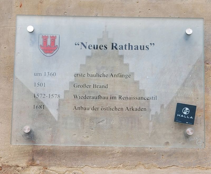 Neues Rathaus / New Town Hall Marker image. Click for full size.