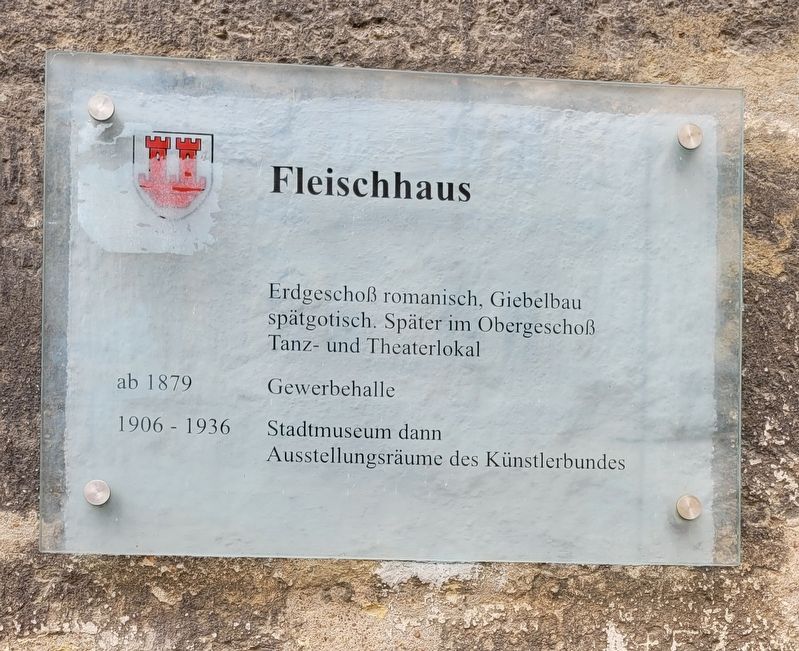 Fleischhaus / Meat House Marker. Click for full size. Fleischhaus / Meat House Marker image. Click for full size.