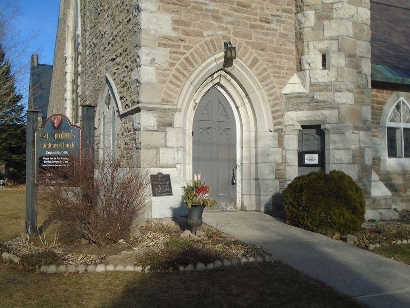 Parish of St. John the Evangelist Anglican Church Marker image. Click for full size.