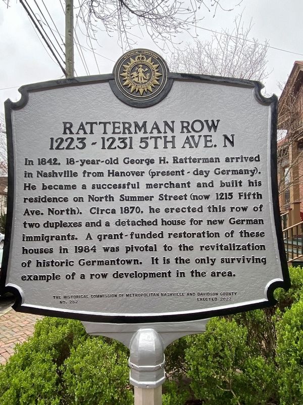 Ratterman Row Marker image. Click for full size.