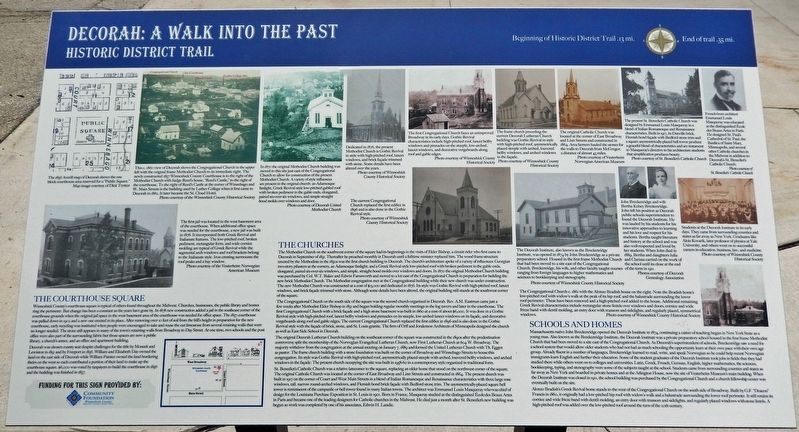 Decorah: A Walk into the Past Marker image. Click for full size.