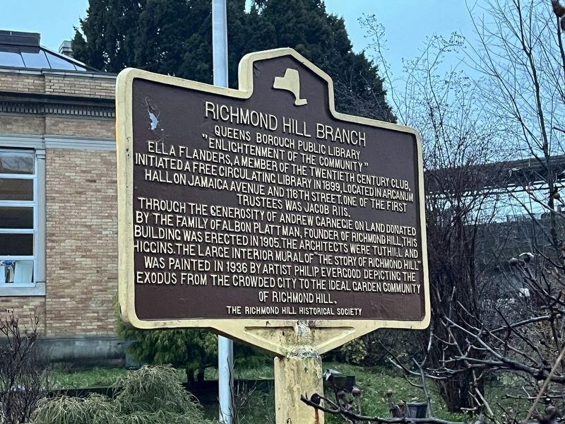Richmond Hill Branch Marker image. Click for full size.