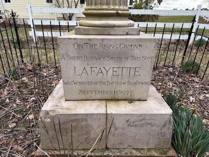 Lafayette Memorial - western face image. Click for full size.