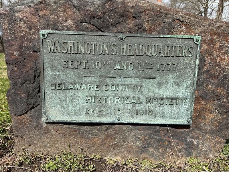 Washington's Headquarters Marker image. Click for full size.